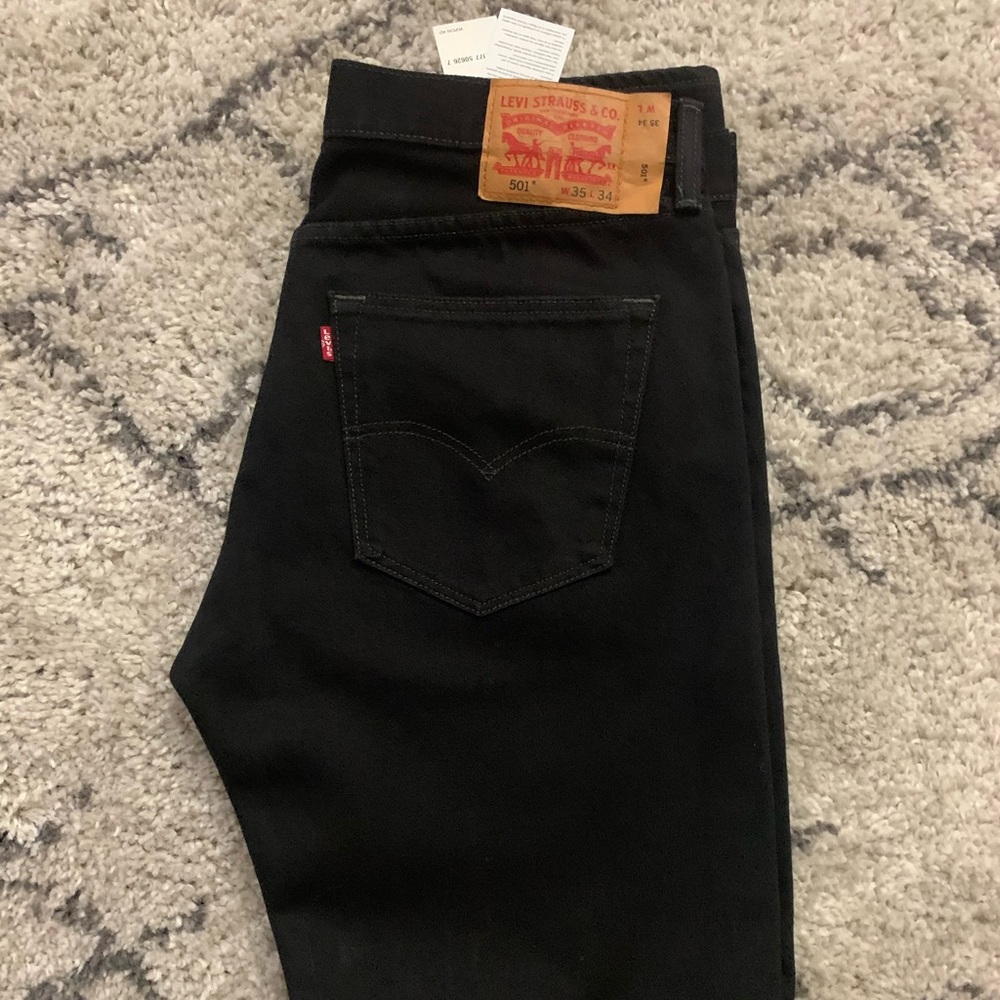 Levi’s 501, men, black, size 35x34, new with tags